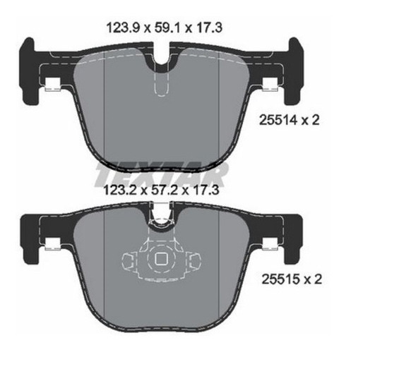 Pastillas de Freno Traseras BMW F30 F32 335i 340i Textar